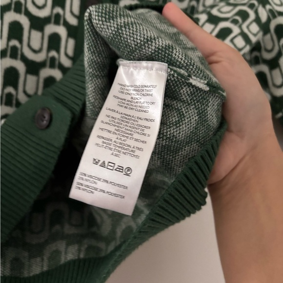 Anthropologie Maeve Kinsley Cropped Cardigan Sweater Knit Mod - Picture 5 of 6